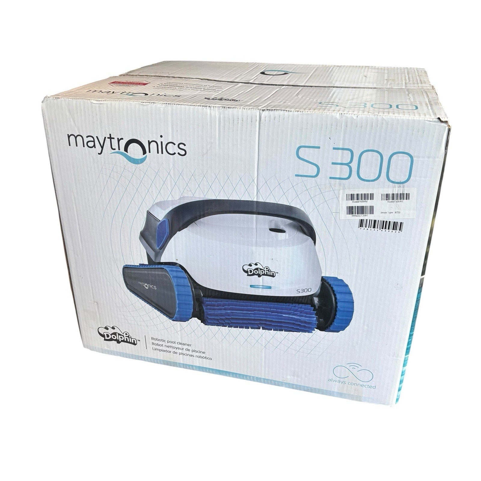 Brand New Maytronics Dolphin S300 Robotic Pool Cleaner w/ Caddy & Wi-Fi READ