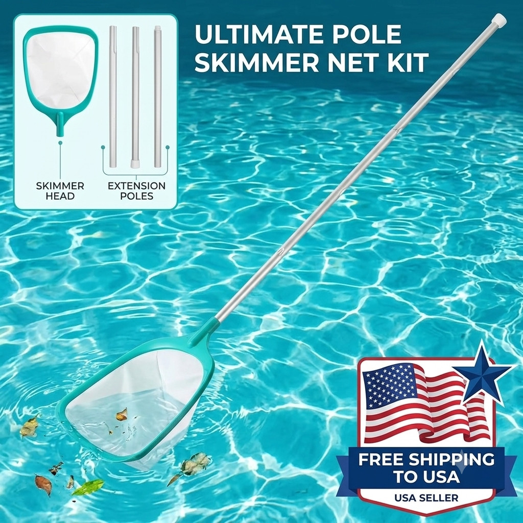 Pond Skimmer Net Summer Pool Skimmer Net With Retractable Pole Leaf Removal Gard