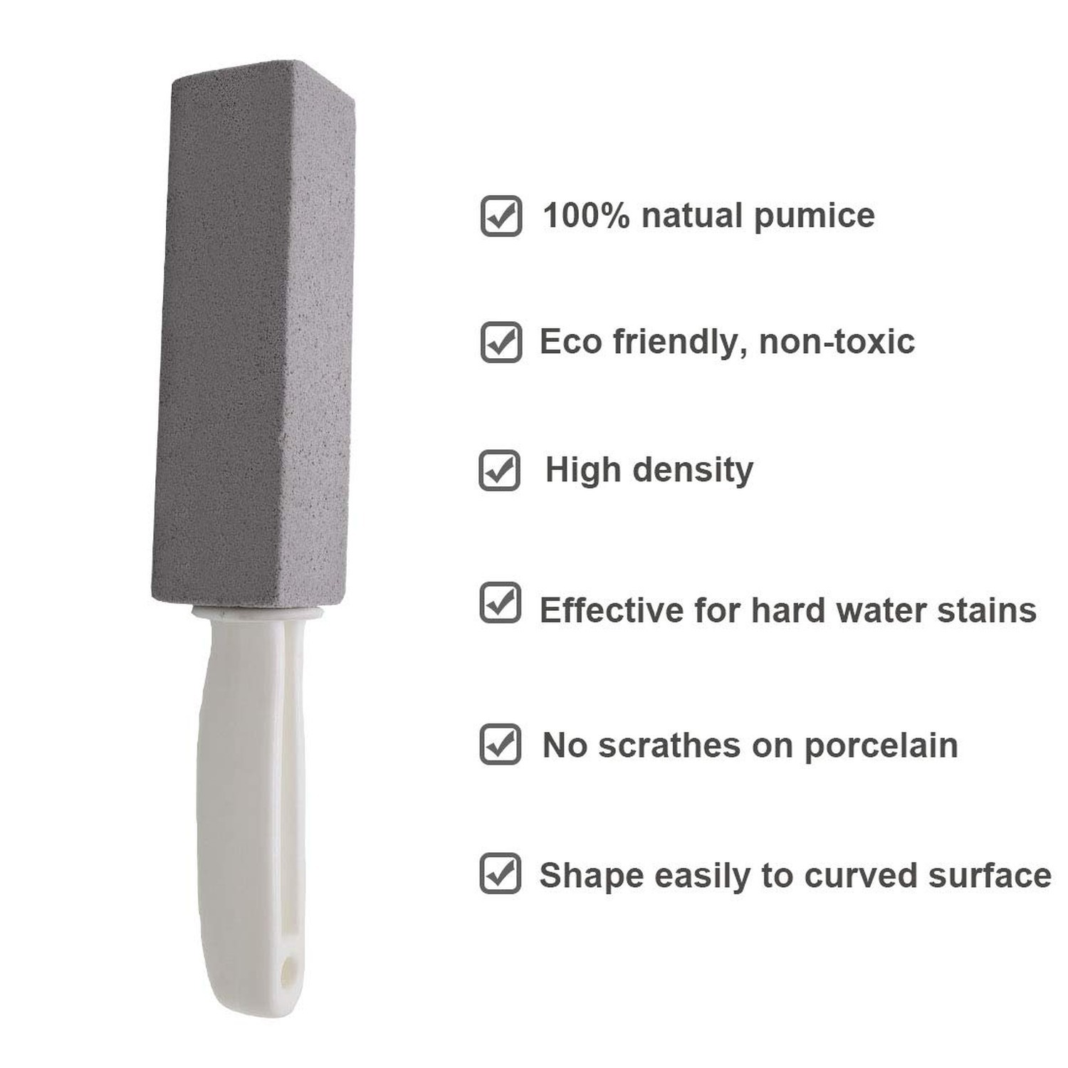 Pumice Stone for Toilet Cleaning with Handle Toilet Stone, Removing Hard Wate…