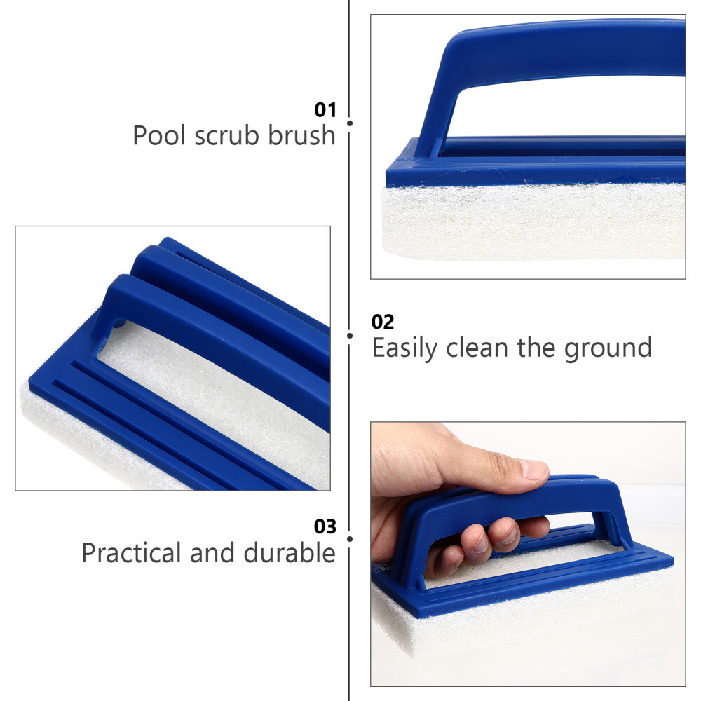 2pcs shower brush for cleaning Pool Scrub Brush Bathtub Cleaning Brush Floor