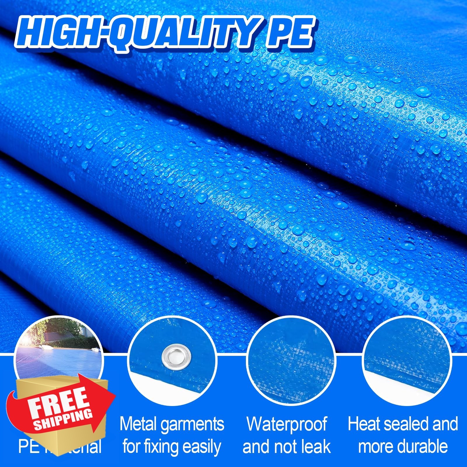 Aulock 2 Heavy-Duty pool pads 6.5×9.8ft