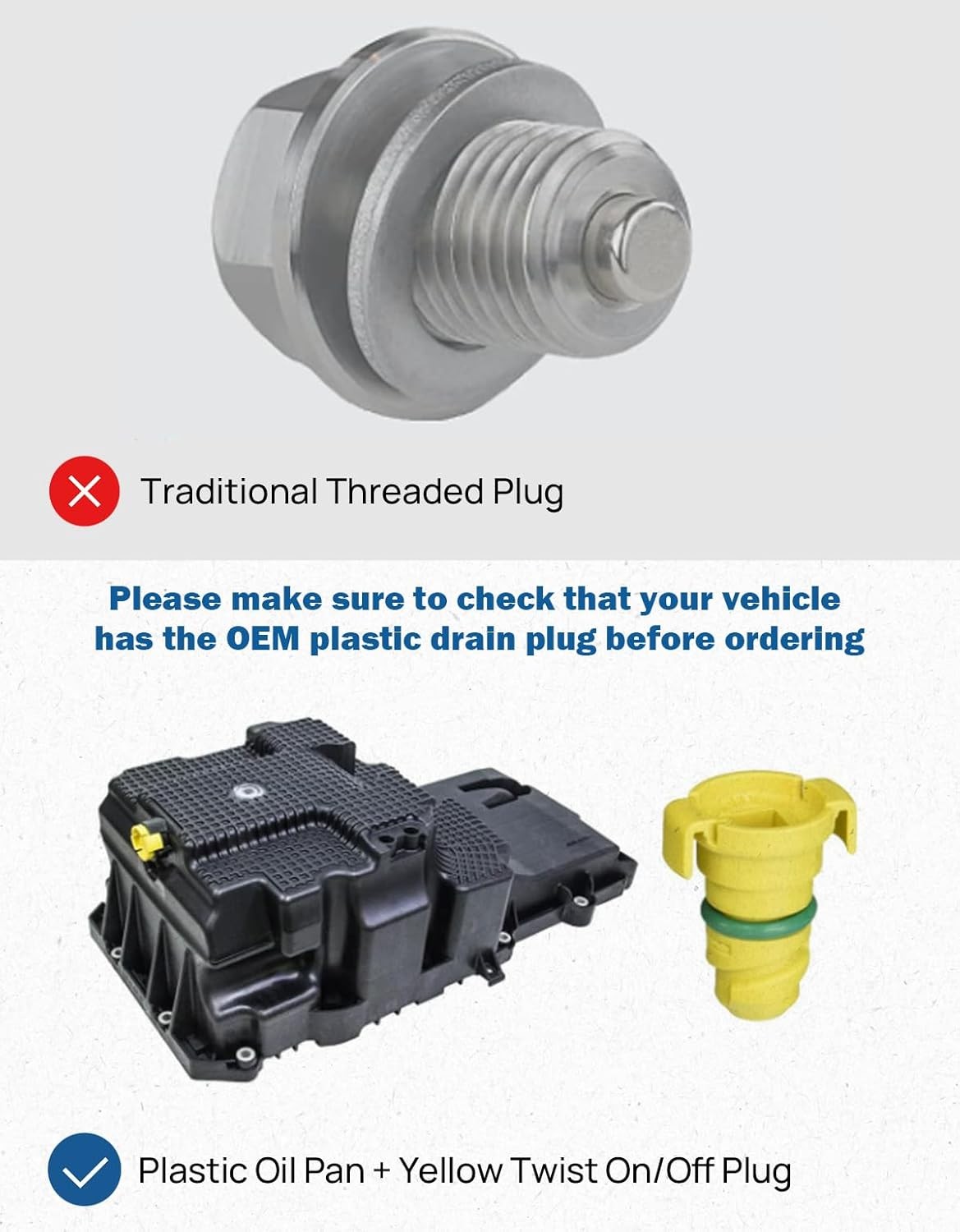 Oil Drain Plug Compatible with 2015-2024 F150 2.7L 5.0L Raptor Mustang, 2021