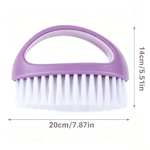 Purple Hand Nail Brushes – Heavy Duty – 1 Piece for Fingernails Cleaning