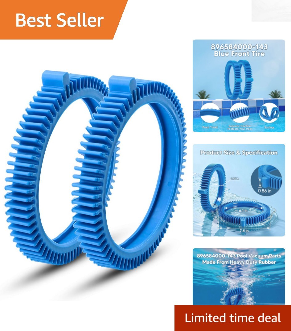 High-Quality Replacement Front Tires 2-Pack for Hayward Poolvergnuegen Cleaners
