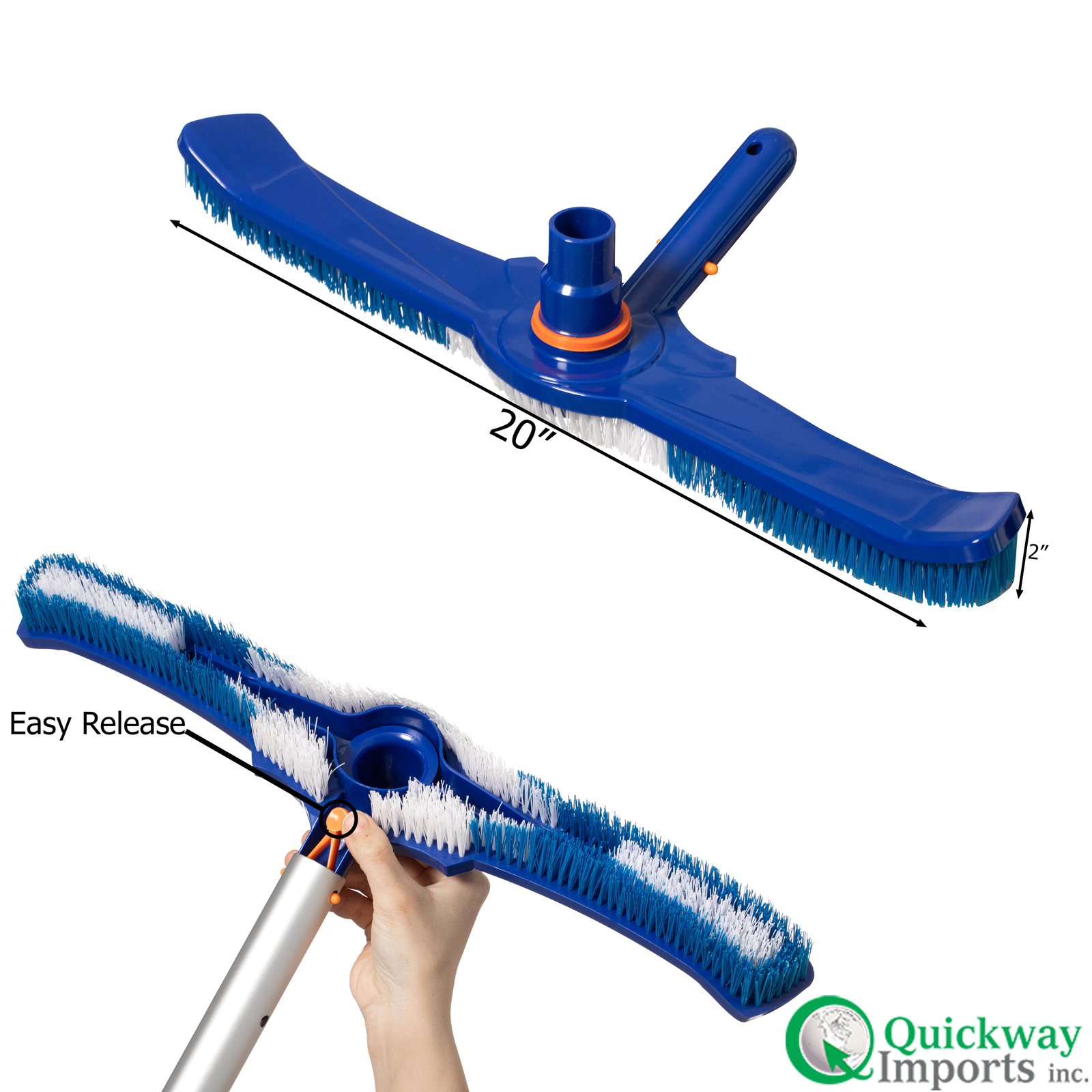 New Quickway Imports pool cleaning tools Designed to Clean Walls Floors Steps