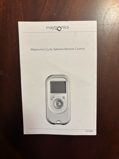 Maytronics Cycle Selector Remote Control