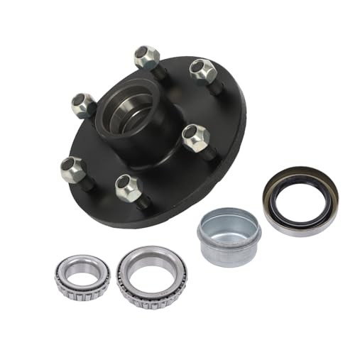 6 on 5.5&Prime; Trailer Hub Kit Replacement for 3500 lbs 84 Spindle with Trailer