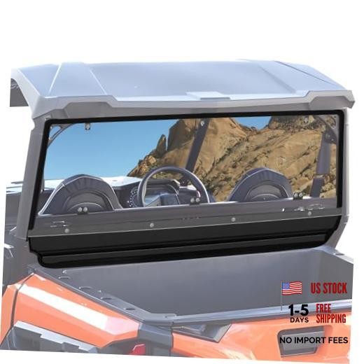 General 1000 Rear Windshield PC Back Window Compatible with Polaris Clear