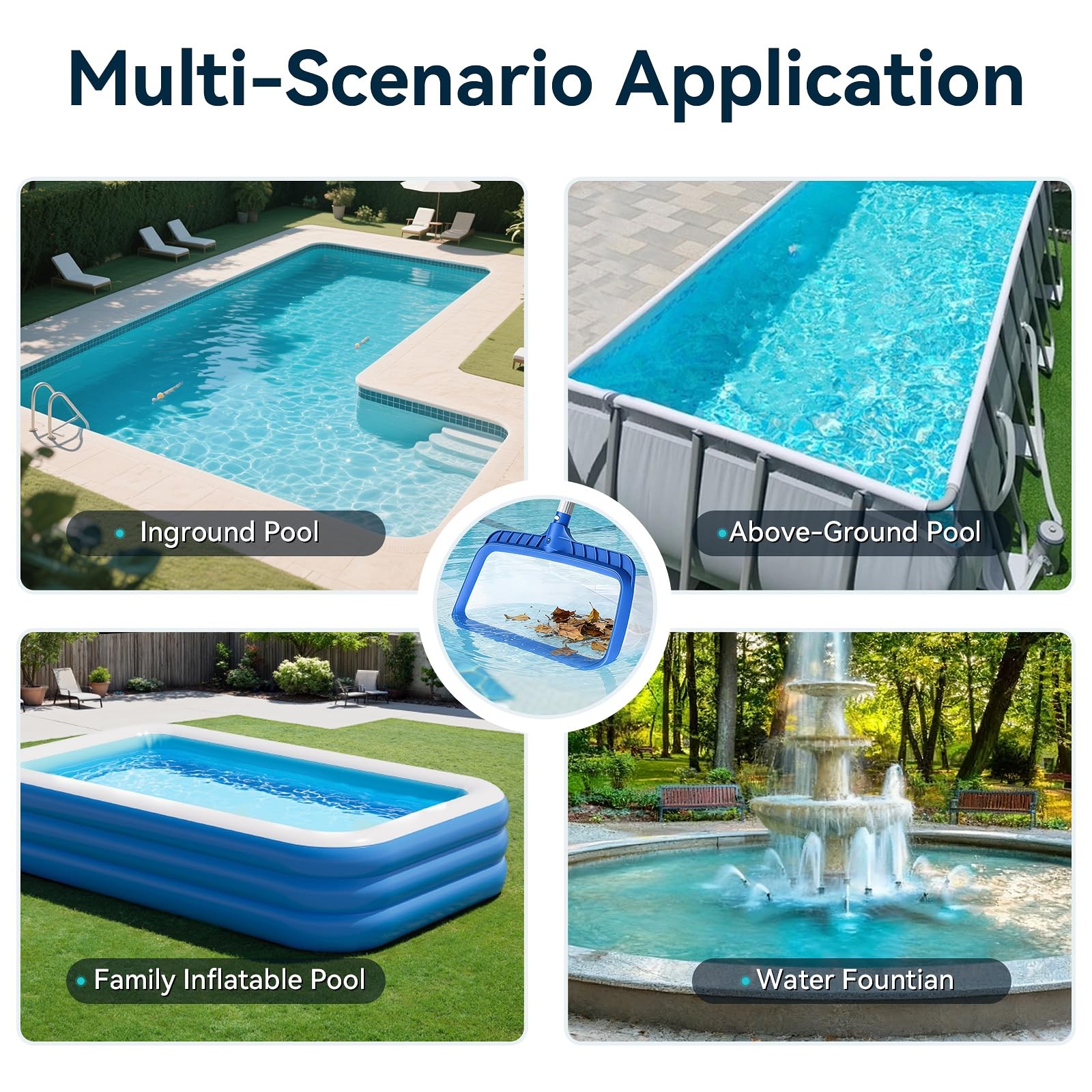 « 4.5FT Pool Skimmer Net with Lightweight Aluminum Pole for Leaves & Debris »