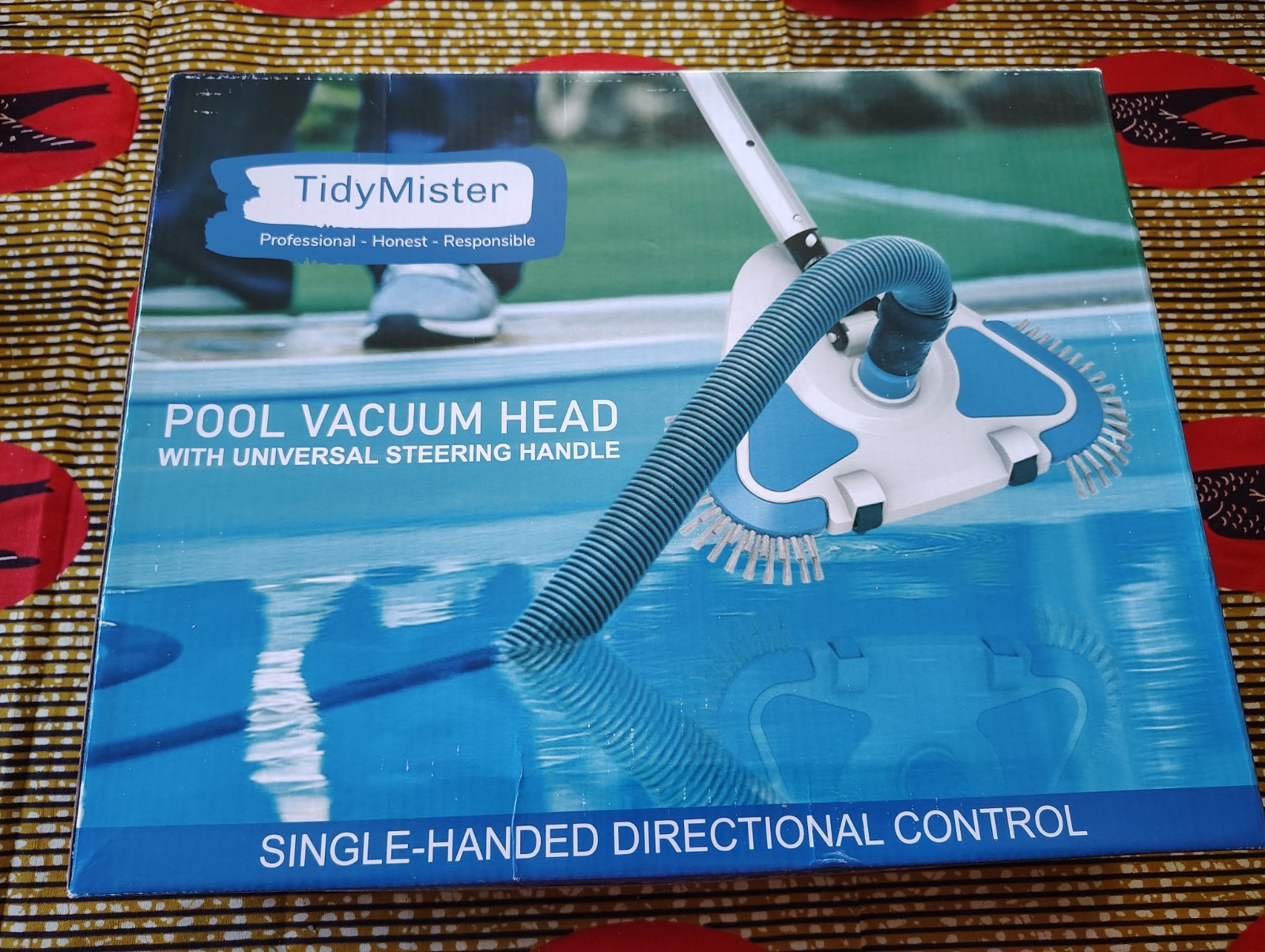 2026 Enhanced TidyMister Pool Vacuum Head with Wheels,Steering Triangle