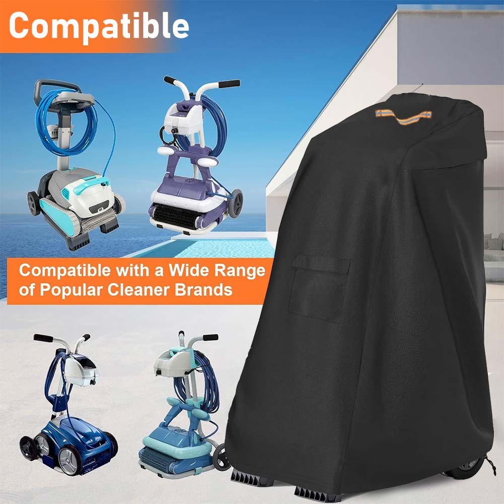 Heavy Duty Caddy Cover Waterproof Robotic Pool Cleaner UV Dust Protector Tarp