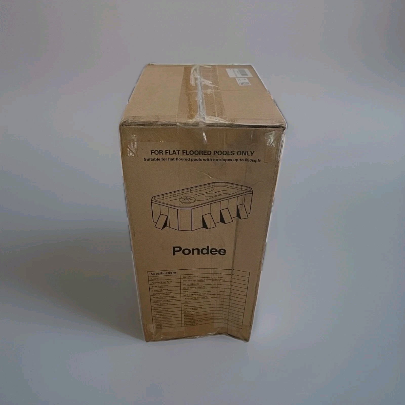 Pondee X1 Robotic Pool Vacuum, Cordless Pool Cleaner with 120 Mins Runtime