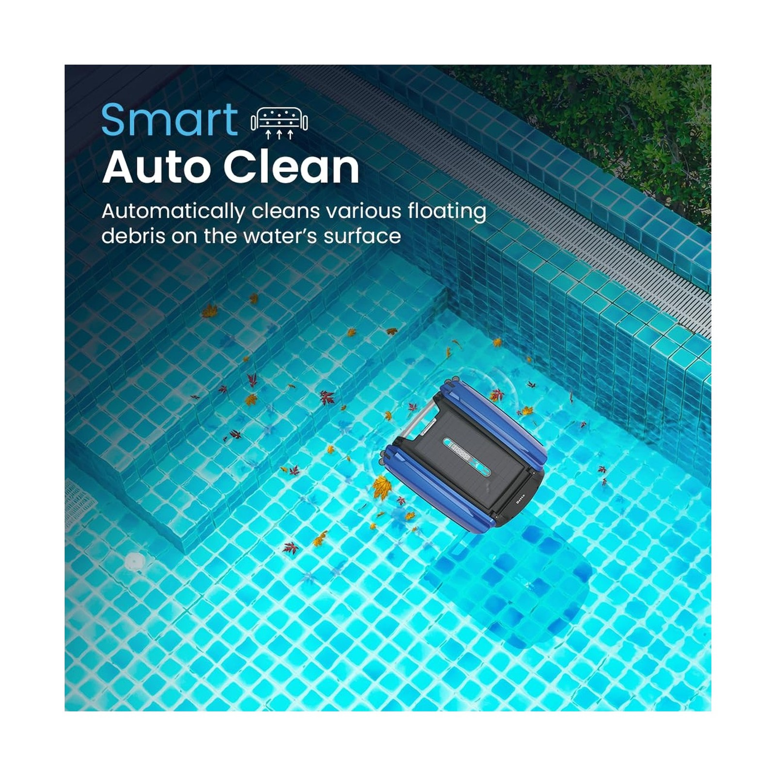 Betta SE Solar Powered Automatic Robotic Pool Surface Skimmer Cleaner with 24…
