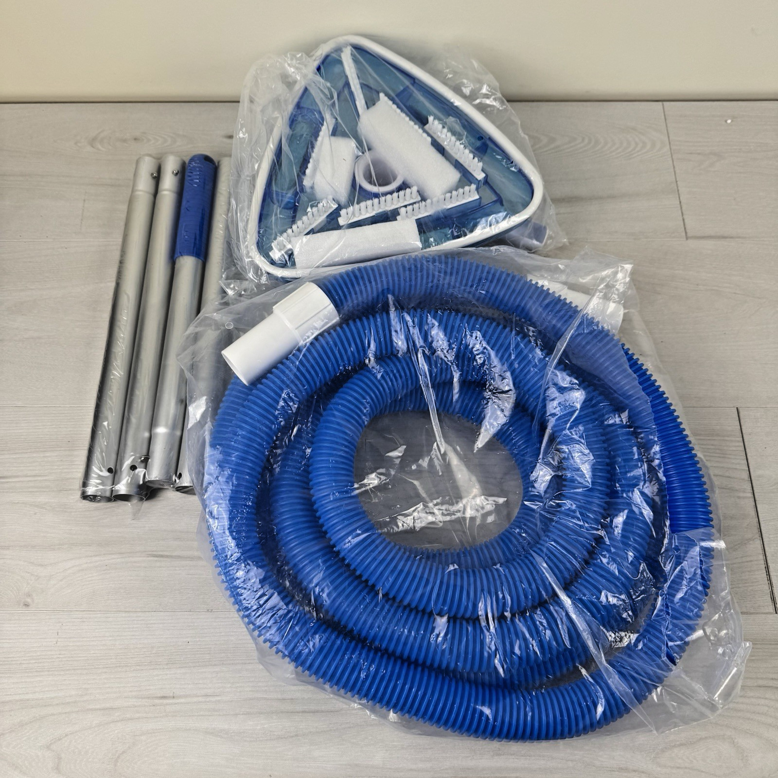 3 Pcs Swimming Pool Cleaning Kit 1-1/4 Inch x 18 ft Pool Vacuum Hose…