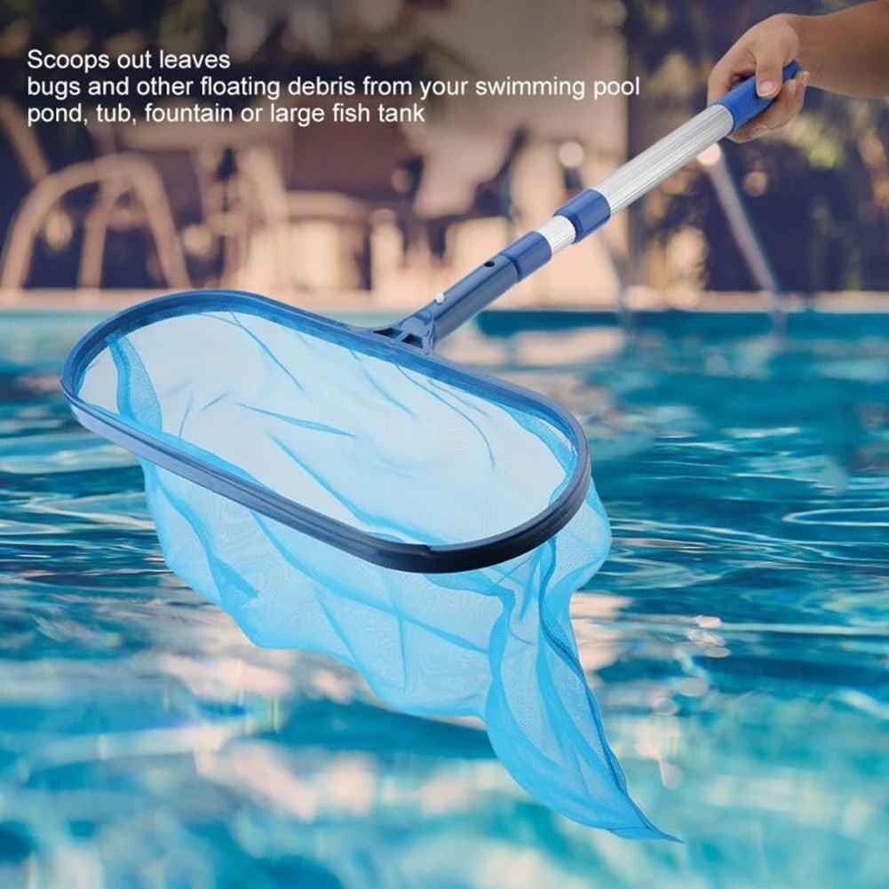 Swimming Pools Skimmer Net Leaf Rubbish Cleaning Rake Mesh Bag Pool Accessories