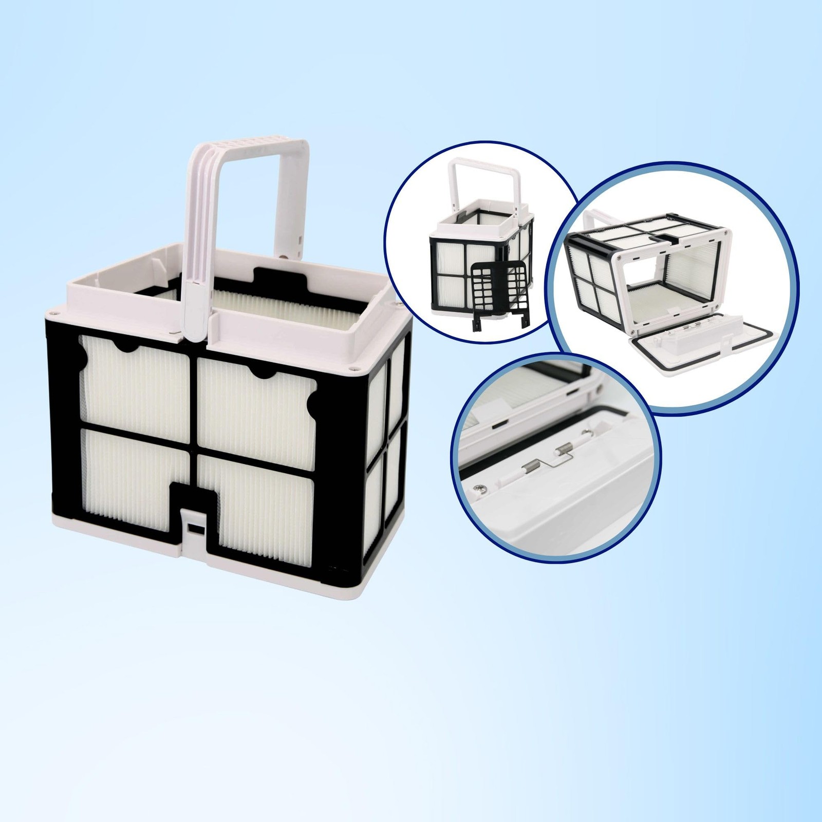 Ganador Pool Cleaner Ultra-Fine Filter Basket w/Panels with Dolphin S50 DB1 E…