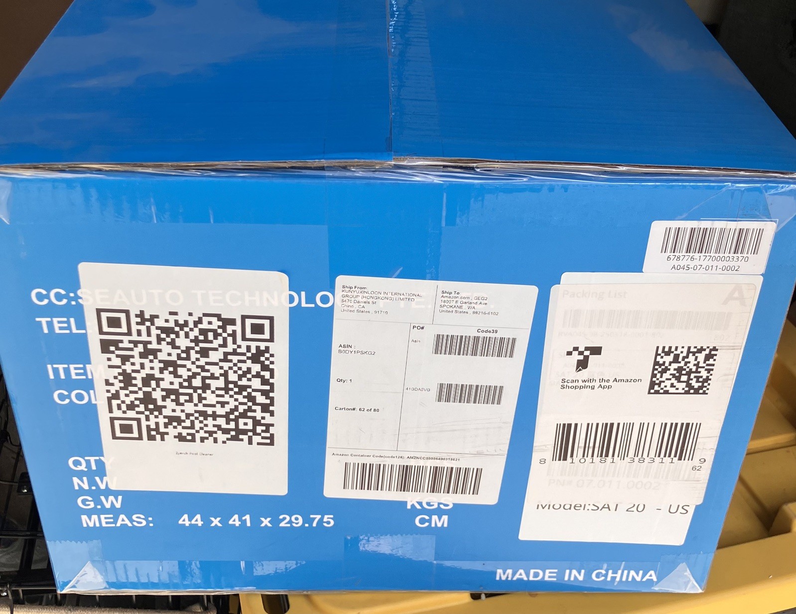 NIB Seauto SAT20 Cordless Robotic Pool Vacuum Wall-Climbing Smart Navigation
