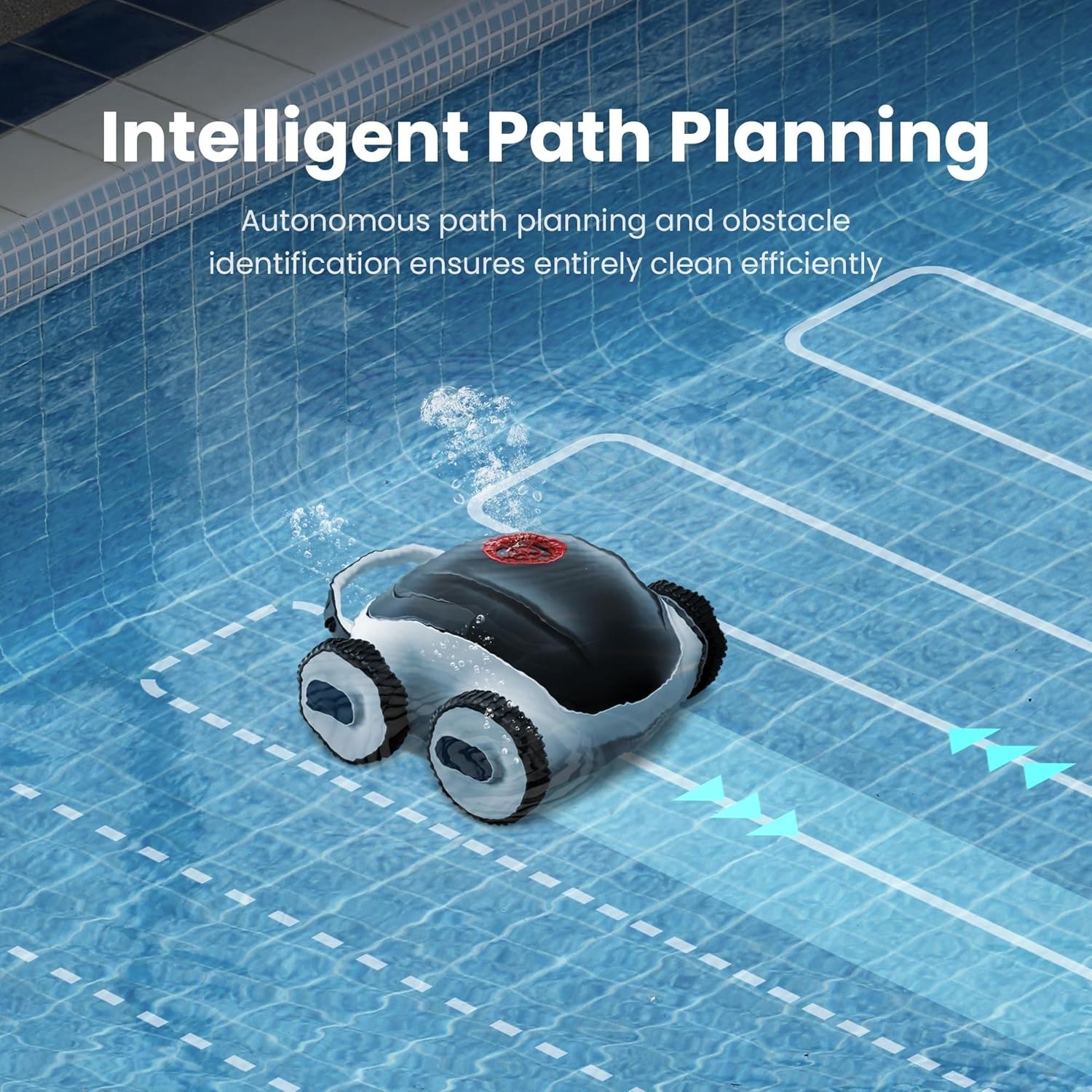 2025 Ultra-Fine Dual Filter Robotic Pool Cleaner with App Control