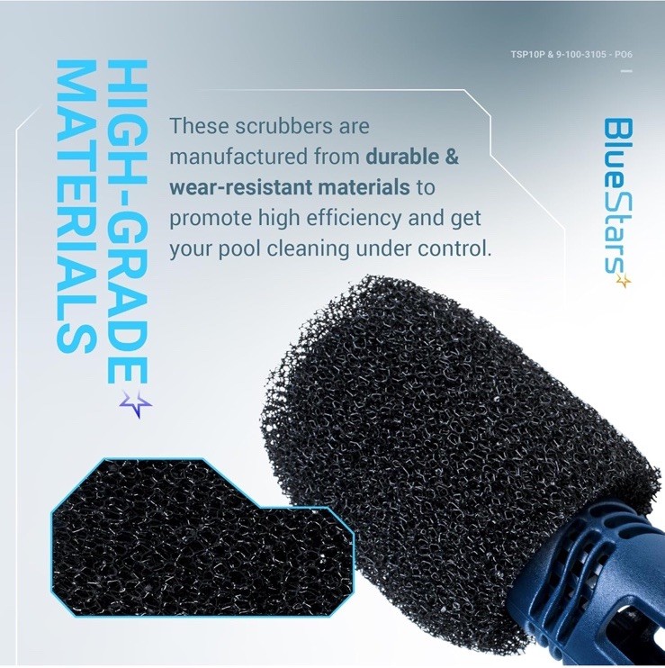 Ultra Durable TSP10P Tail Sweep and 9-100-3105 (Pack of 6) Sweep Hose Scrubber R