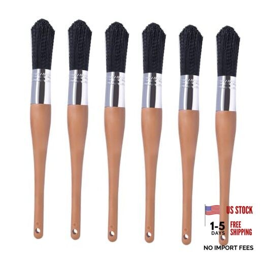 Parts Cleaning Brush Home and Auto Use Parts Cleaner Brush Solvent Black 6pcs