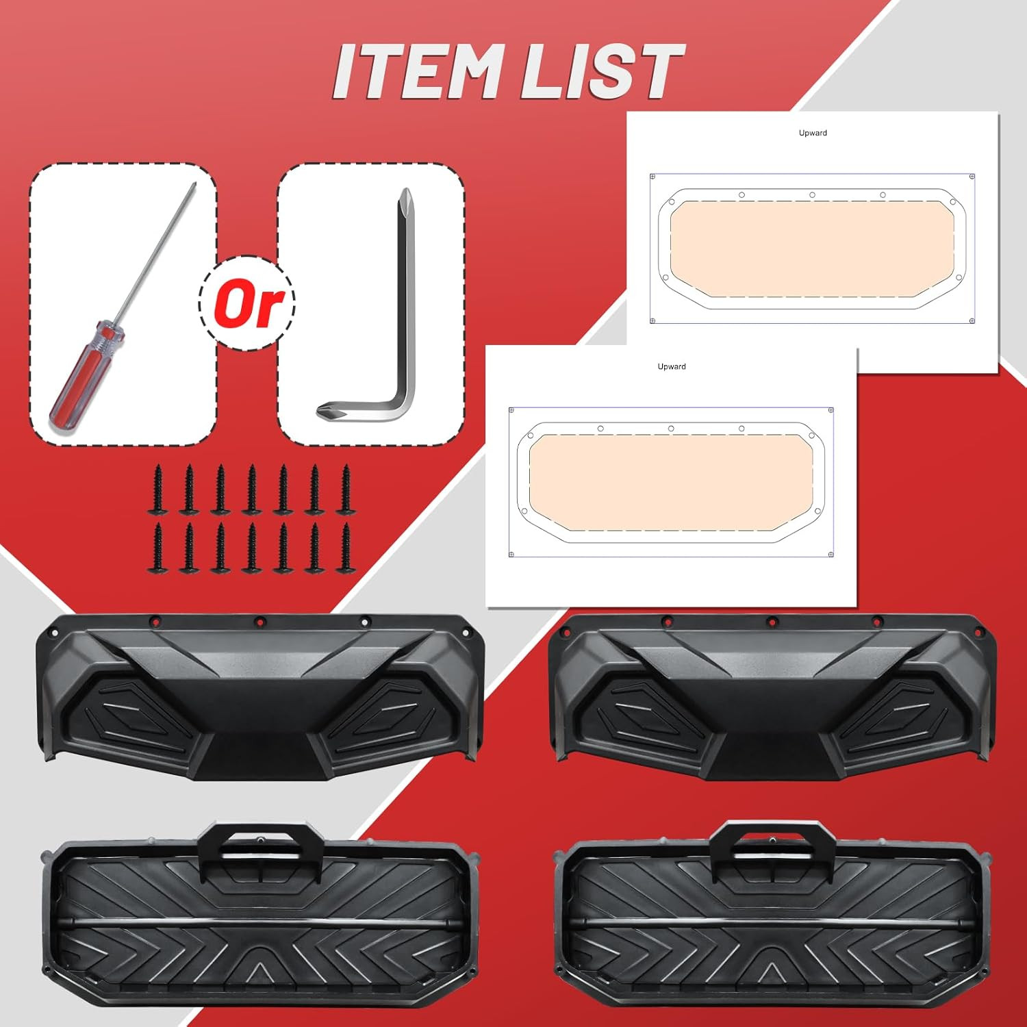 2PCS UTV Windshield Vents UTV Roof Vents Compatible with Polaris RZR General Ran