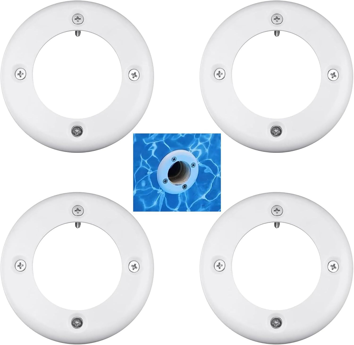4 Pcs SPX1408B Vinyl Swimming Pool Return Faceplates Fits Hayward Pool Kit | Inl