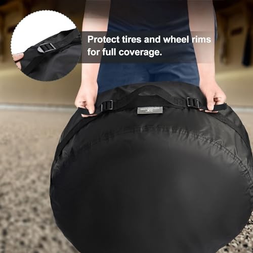 Seasonal Tire Cover – Spare Tire Bag with Handle, Heavy Duty Winter Wheel