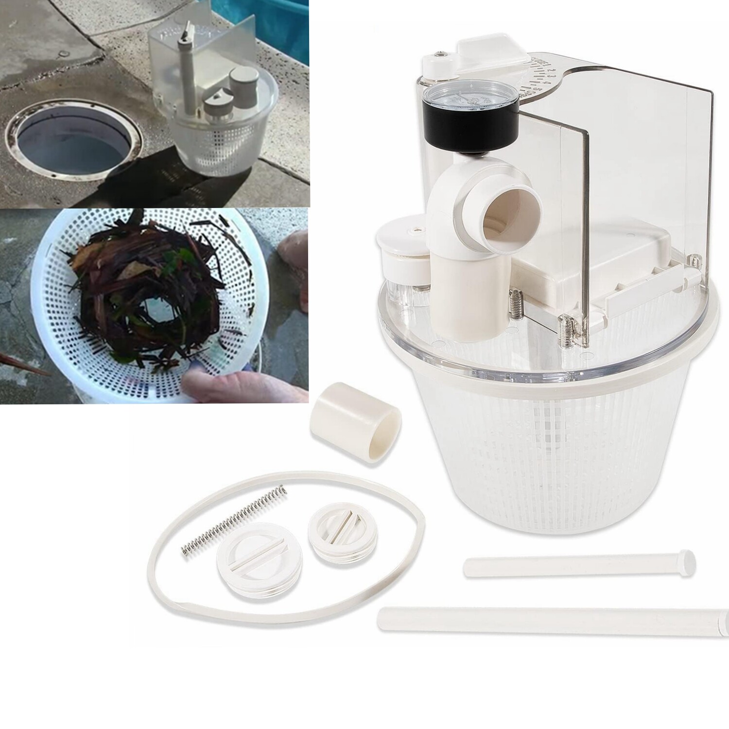 Multi-Function VacuumSkimmer Attachment For R211100 Vac-Mate Pool Cleane Box