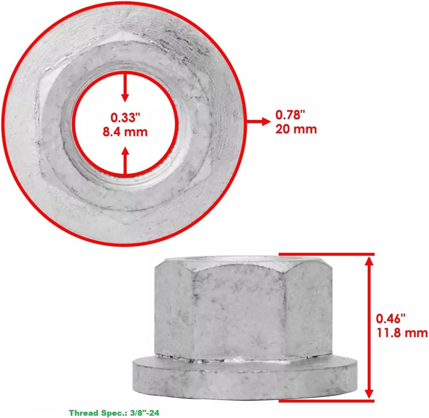 Front & Rear Wheel Stud and Nut Kit 85-1092 | Replacement for Polaris ATV/UTV