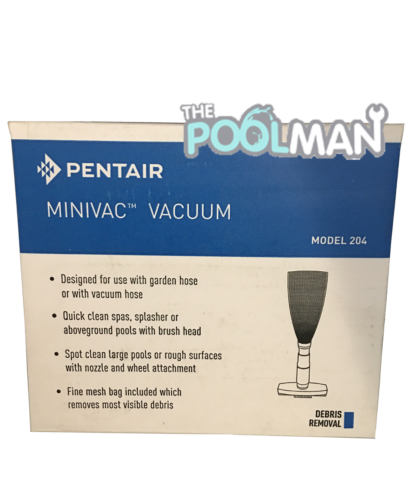 Pentair Rainbow Swimming Pool or Spa Mini-Vac Model #204