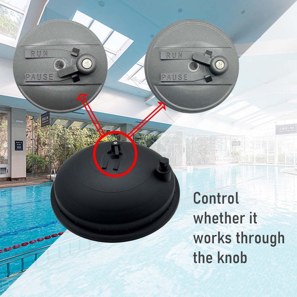 005302430003 Water Valve Top Dome for PCC 2000, Paddock PCC 2000, Pool Valet