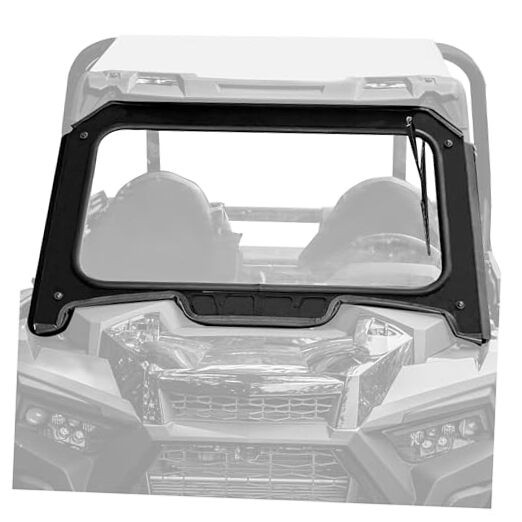 Front Full Vented Glass Windshield Compatible with Polaris RZR XP 1000, RZR