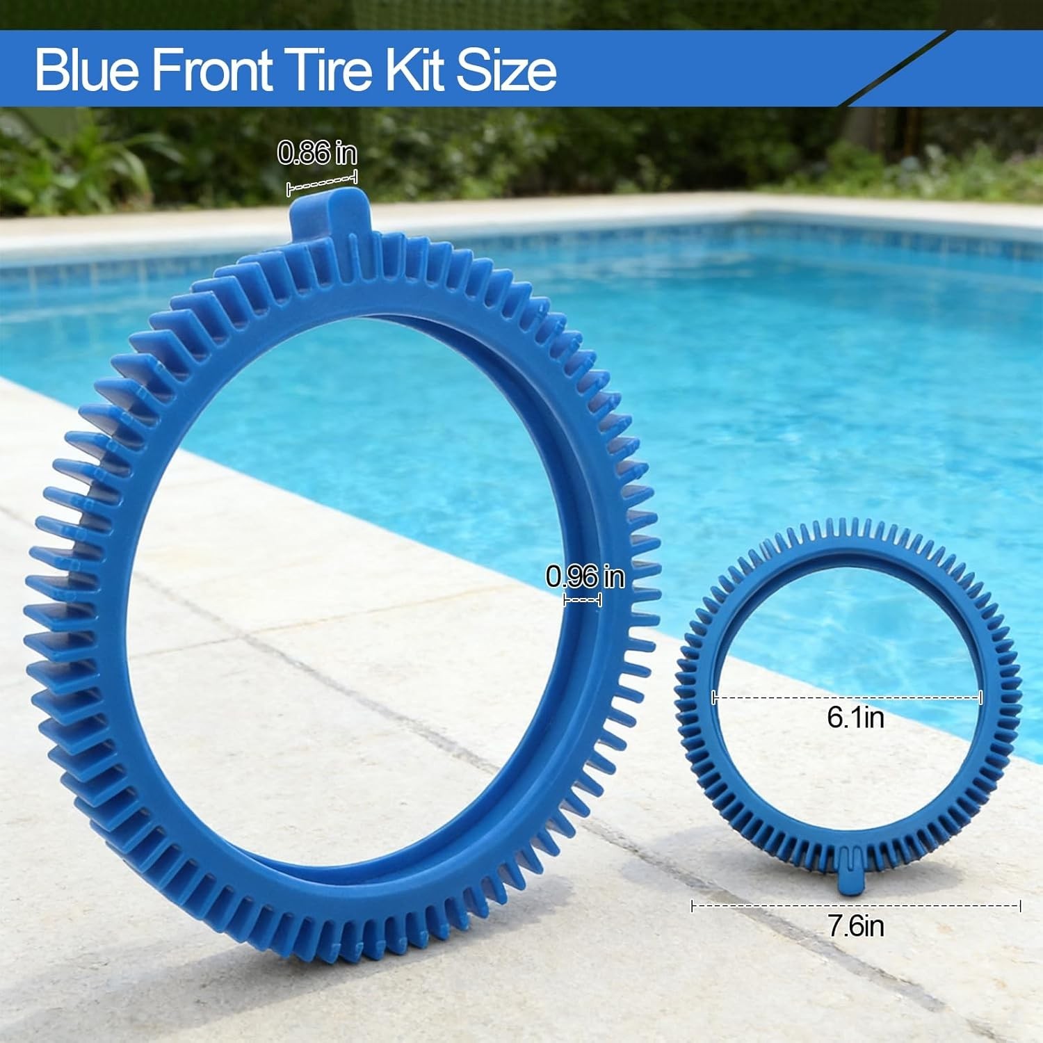 Pool Cleaner Tire Combo Kit for Hayward Pool Vacuums Fit for Poolvergnuegen with