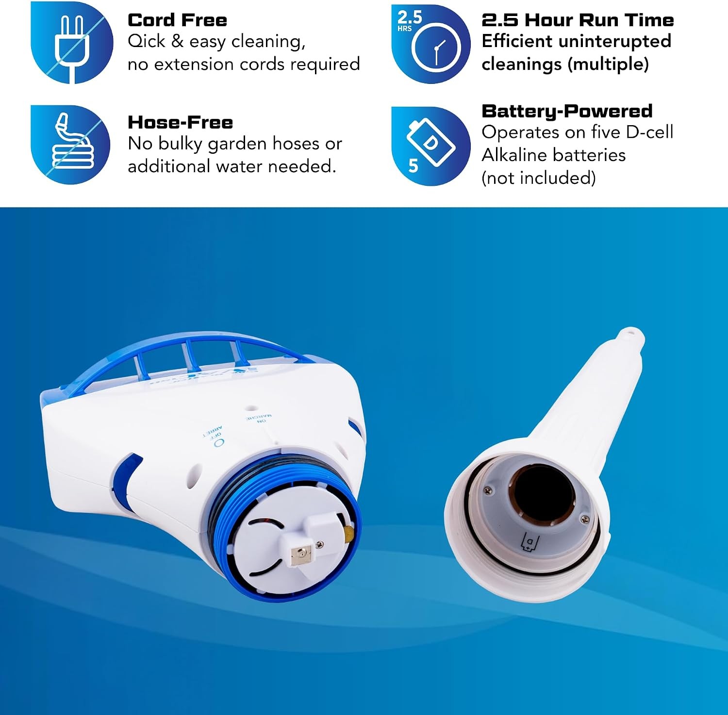 BLASTER iVac 150 Cordless Hot Tub Vacuum for Spas, Small Pools, Kiddie Pools, 2.