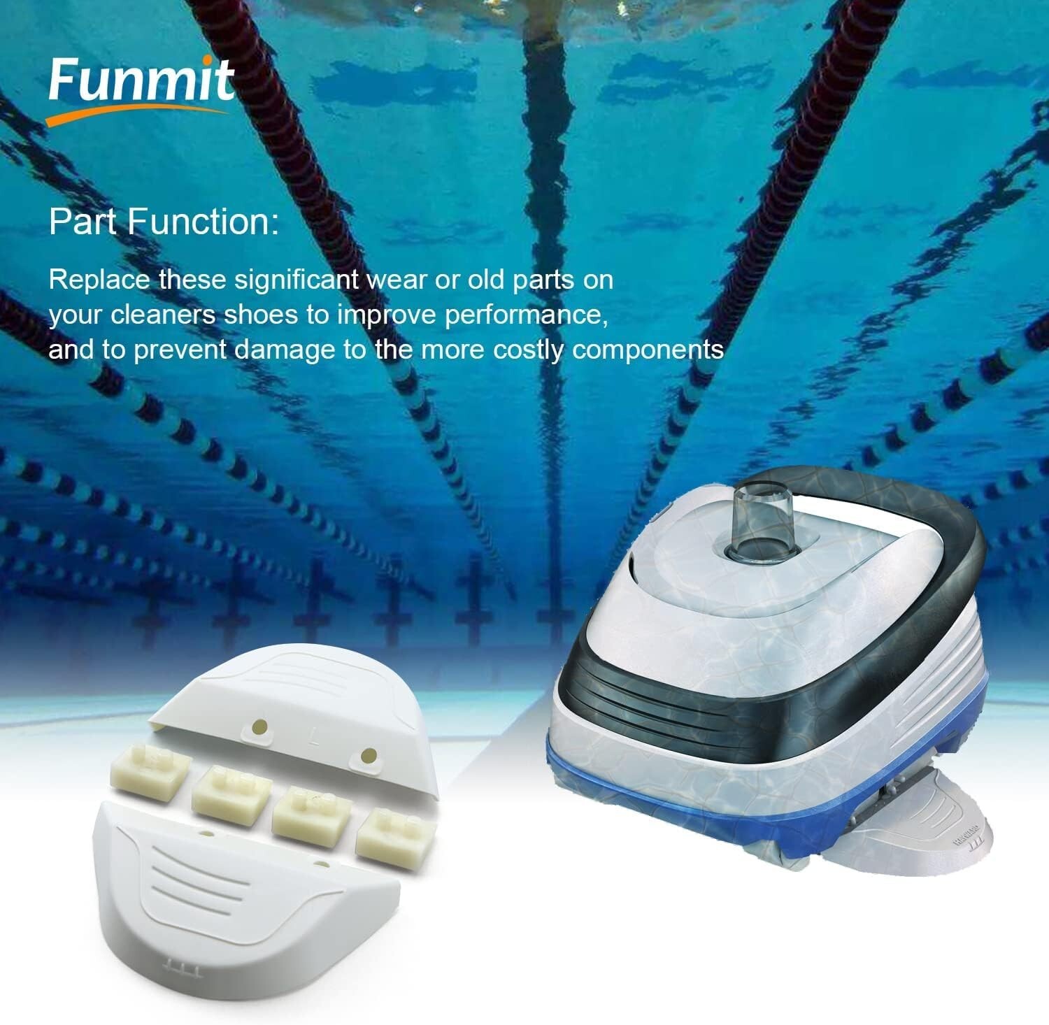 Hayward Navigator Pool Cleaner Maintenance Kit: Wings & Pod Shoes Included