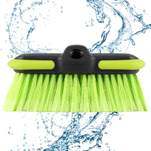 Car Wash Brush Head 8&Prime;, Scrub Brush Attachment for Extension Pole, Outdoor