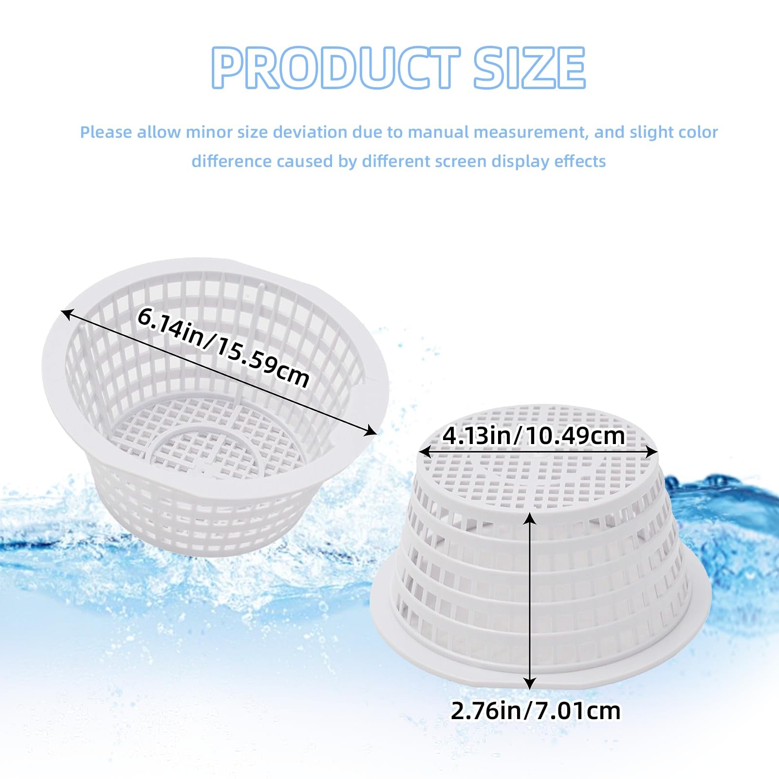 Ground Swimming Pool Skimmer Basket, Compatible with Most Ground Wall Swimmin…