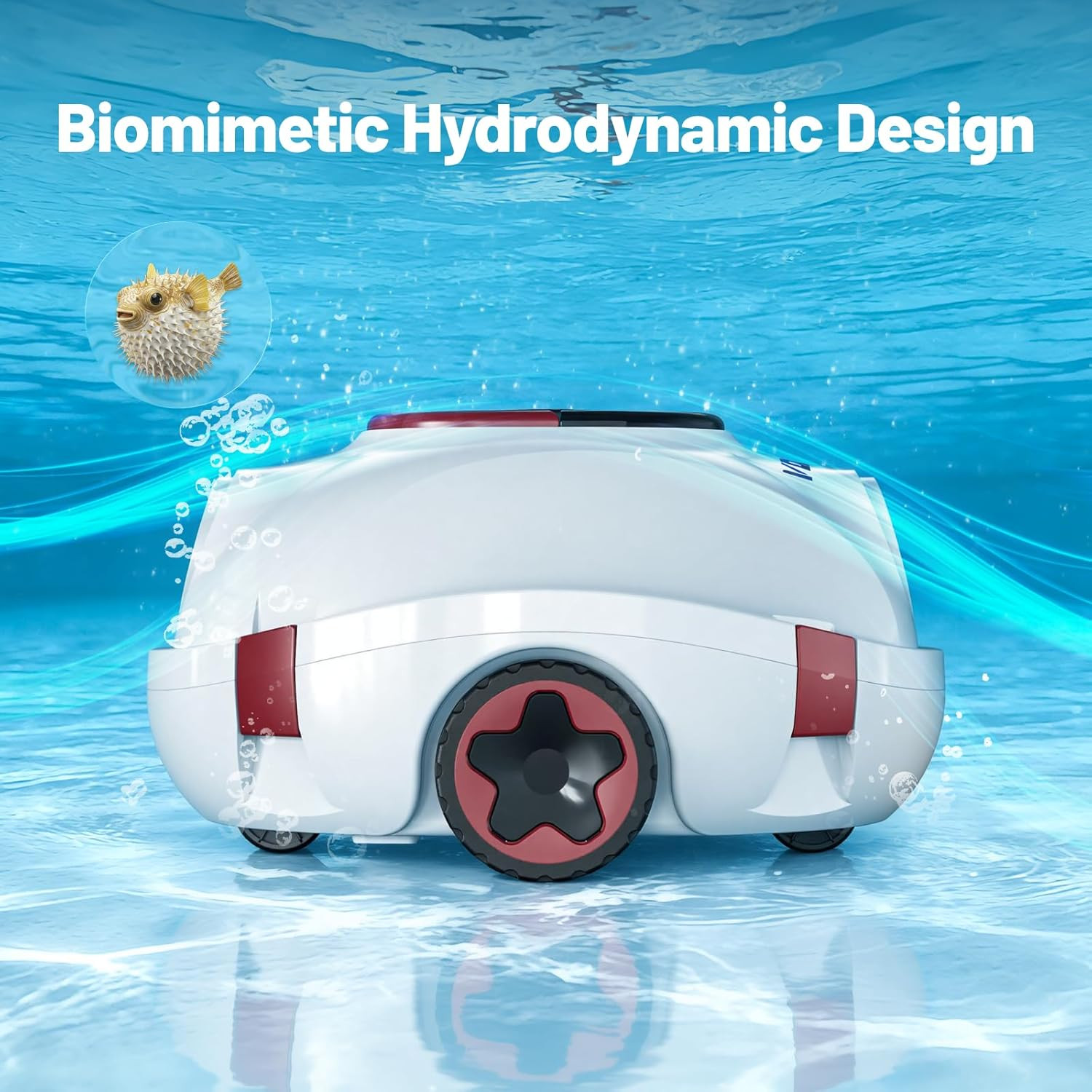 P10 Cordless Robotic Pool Cleaner, 100-Min Runtime, Pool Vacuum for above Ground