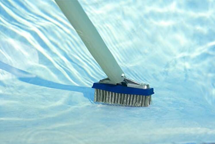 Stainless Steel Pool Algae Detail Brush, Heavy-Duty 5-Inch Steel Brush