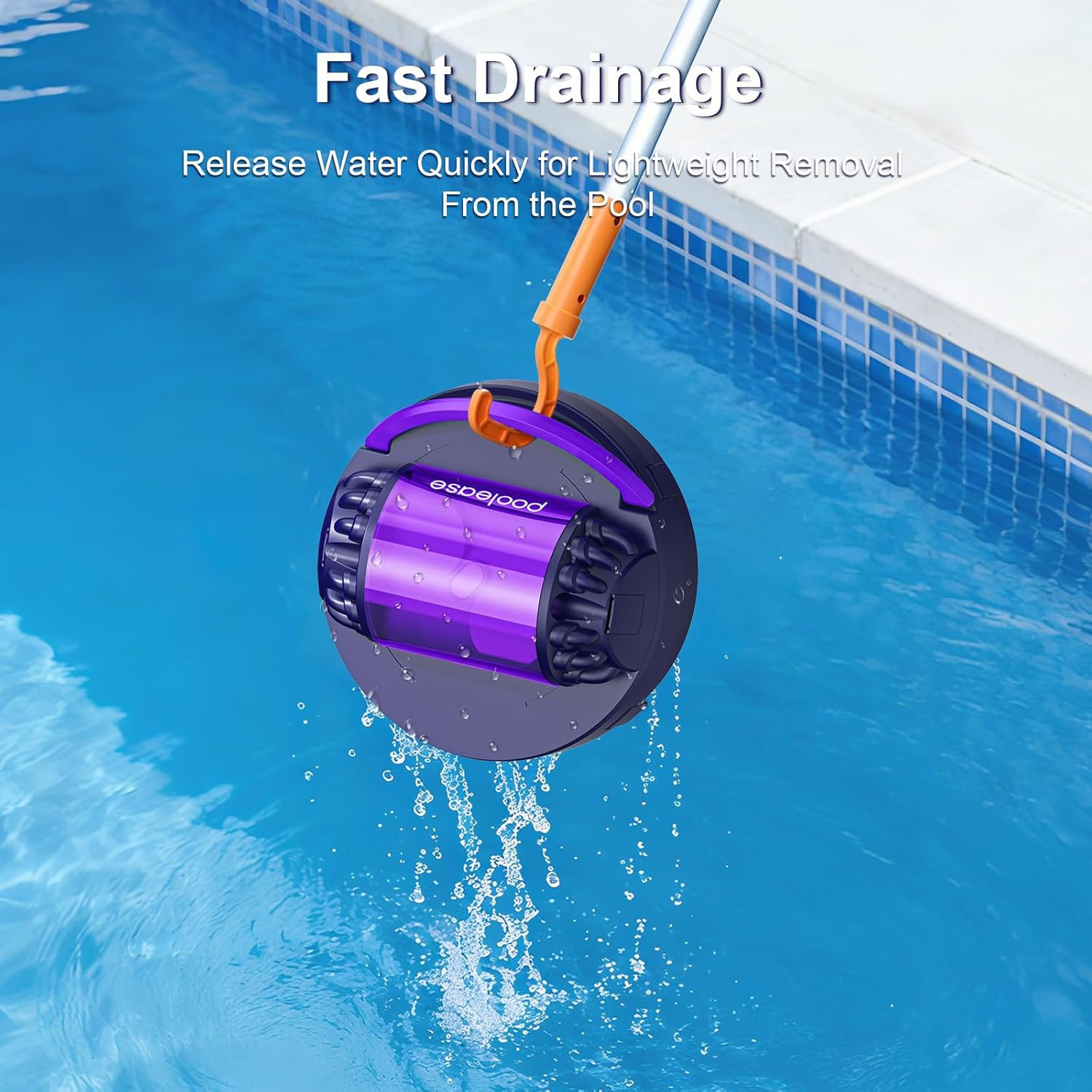 X1 Cordless Robotic Pool Vacuum, Automatic Pool Cleaner with 45W Dual-Motor, Ide