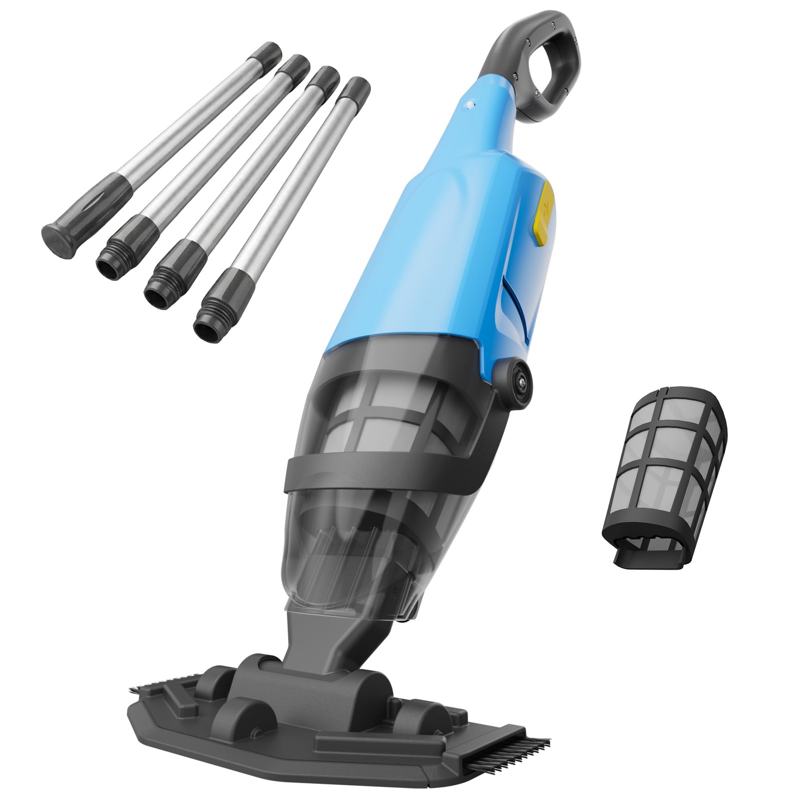 Pool Vacuum for Above Ground Pool, 18GPM Powerful Suction/87” Extension Pole/…
