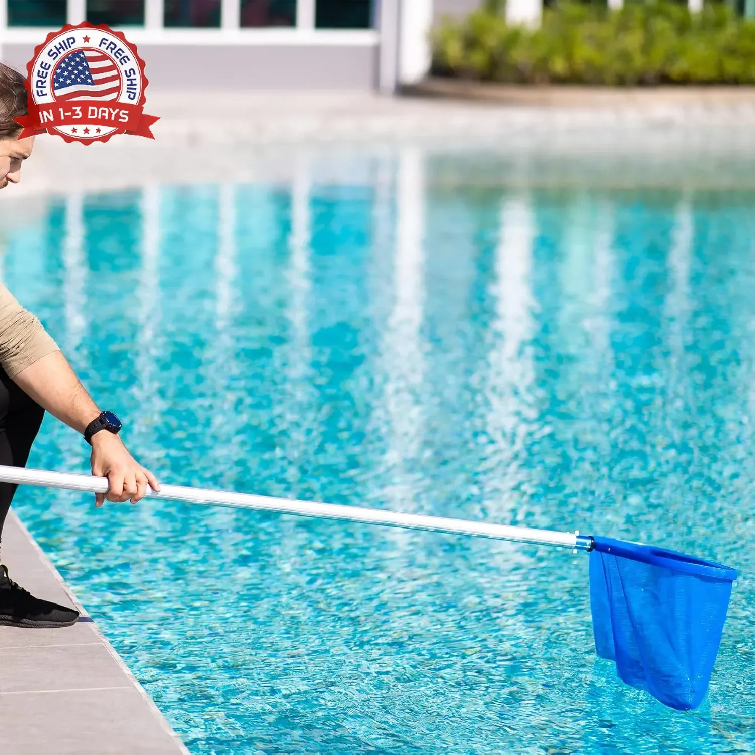 Pool Skimmer – Pool Skimmer Net without Pole, Swimming Pool Leaf Skimmer Net wit
