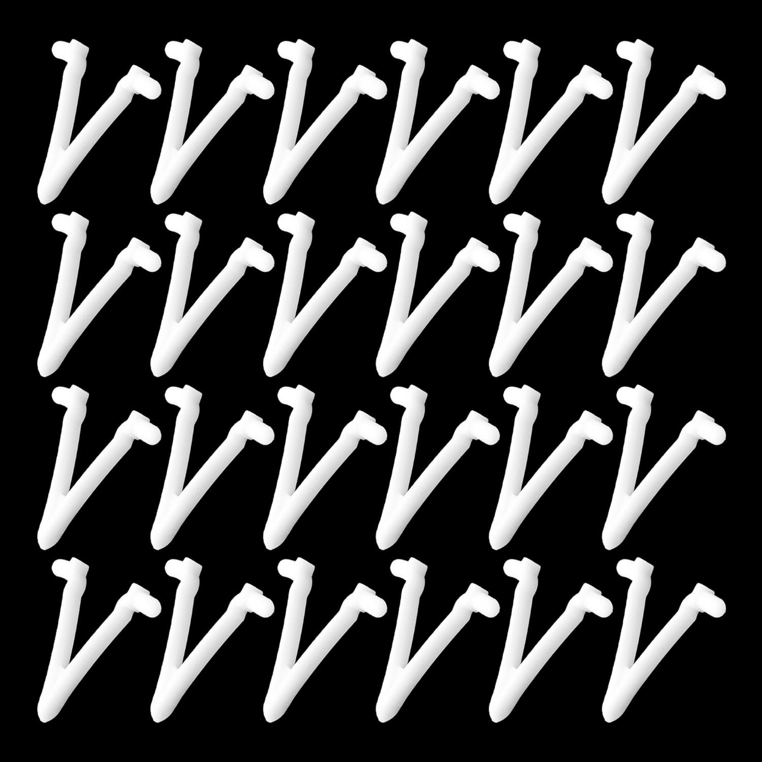 24PCS Pool Butterfly V Clips for Skimmer Net Vacuum Head Telescopic Pole Attachm