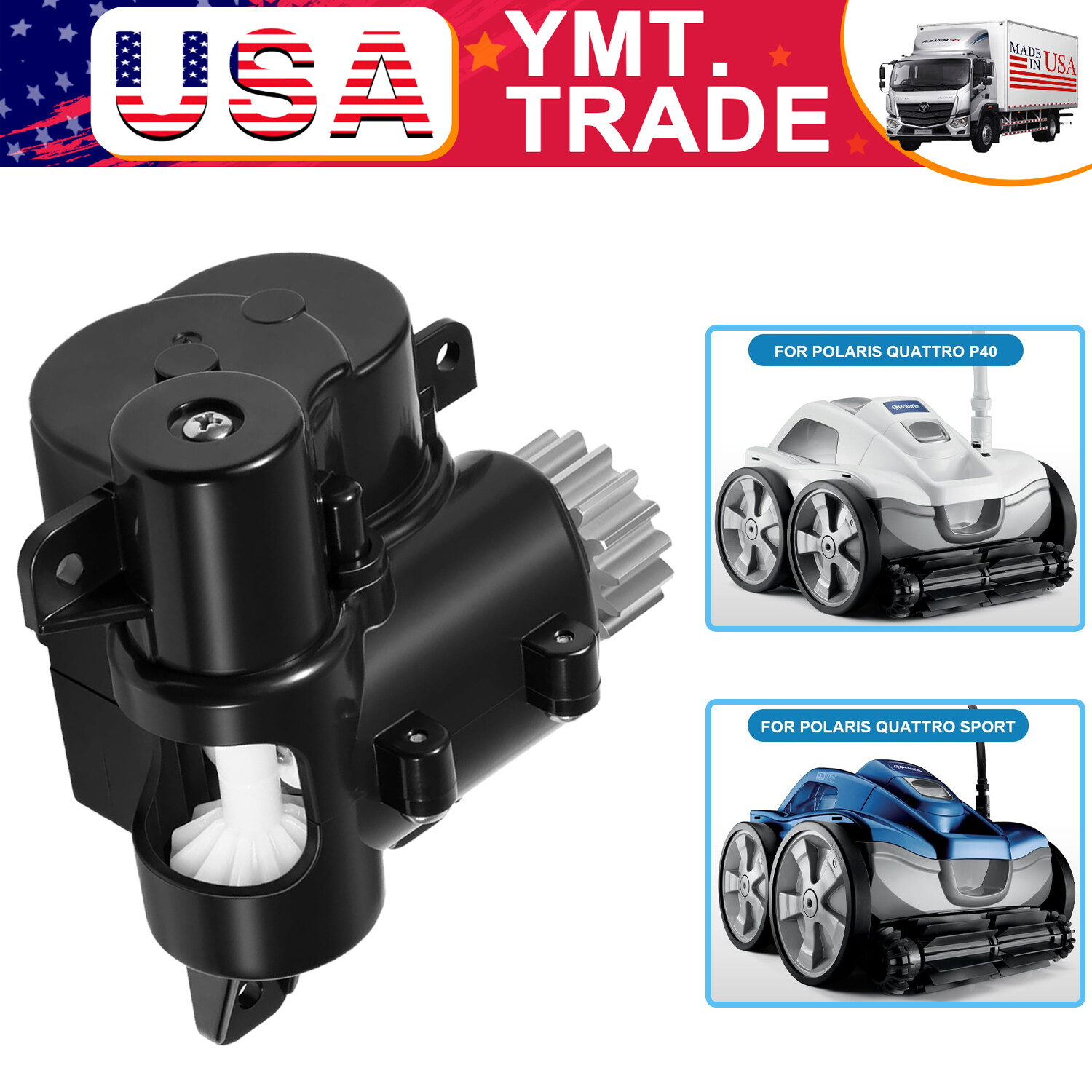 For Zodiac Polaris Quattro P40/Sport Pool Cleaner R0837300 Gearbox Assembly