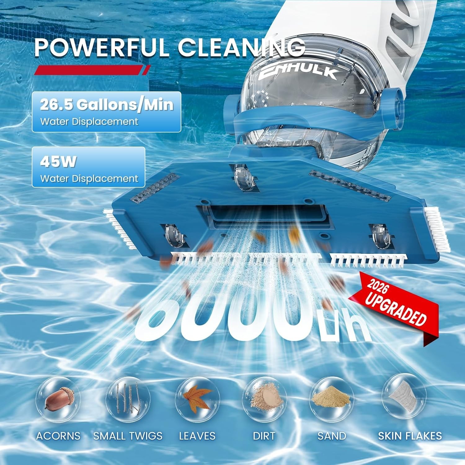 Effortless Cleaning: PC68 Cordless Pool Vacuum for Inground & Above Ground Pools
