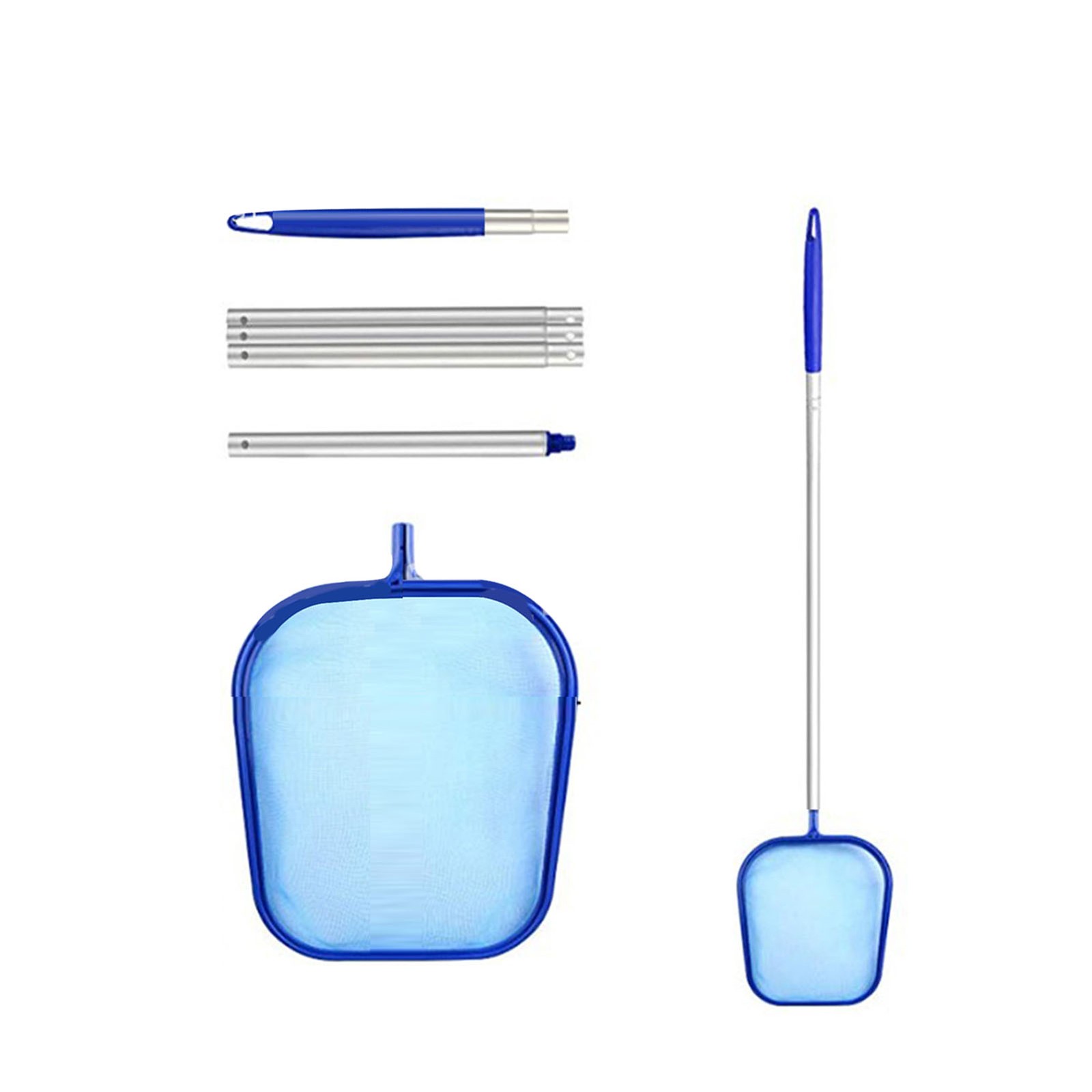 5-Section Pool Cleaning Net With Pole Shallow Skimmer