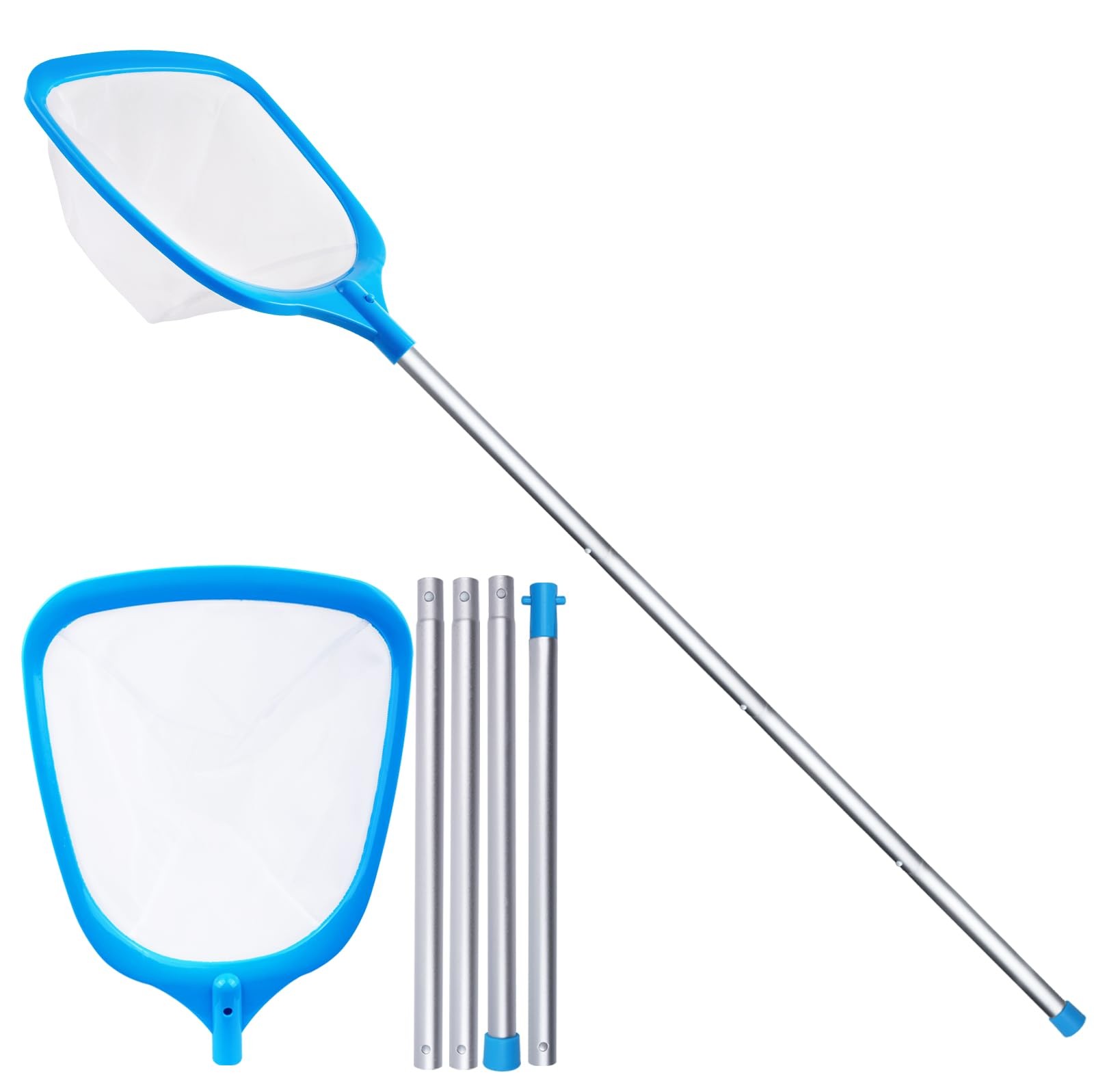 Fine Mesh Pool Skimmer Net 4ft Pole Ultra Fine For Spas Hot Tubs Small Pools