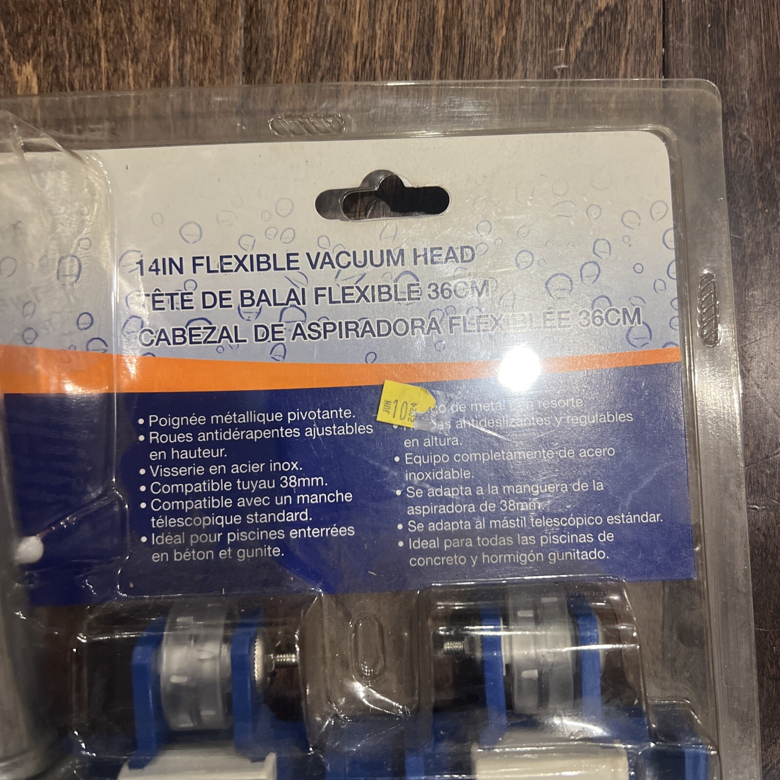 POOL STYLE Heavy-Duty 14 INCH Flexible Pool Vacuum Head NEW