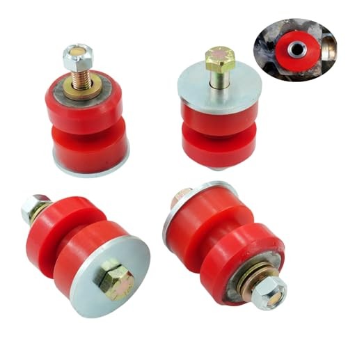 4 Pack Motor Mount Poly Bushing Replacement Kit for Peterbilt 379 1987-2007,