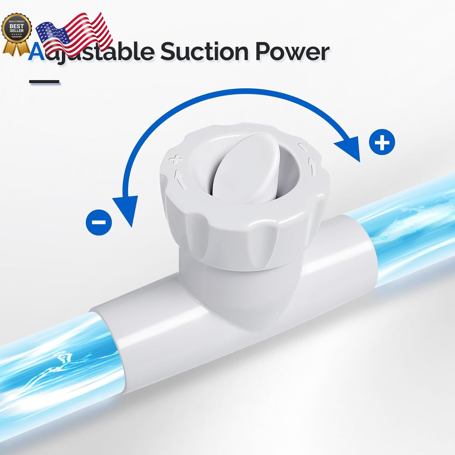(2025 Upgrade) Automatic Suction-Side Pool Vacuum Cleaner Powerful Wall-Climbi